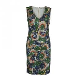 Pre Owned Alice + Olivia Multicolor Embellished Sleeveless Dress M