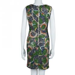 Pre Owned Alice + Olivia Multicolor Embellished Sleeveless Dress M