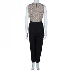 Alice + Olivia Lace Bodice Jumpsuit L