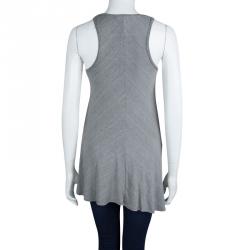 Pre Owned Alice + Olivia Grey Melange Jersey Racerback Tank Top XS