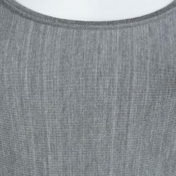 Pre Owned Alice + Olivia Grey Melange Jersey Racerback Tank Top XS