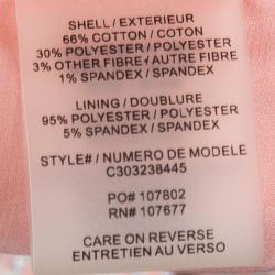 Pre Owned Alice + Olivia Pink Textured Cotton Jacket S