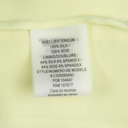 Alice + Olivia Neon Green Gathered Waist Sleevless Dress XS