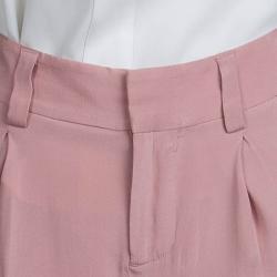 Pre Owned Alice + Olivia Pale Pink Silk Trousers XS
