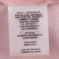 Pre Owned Alice + Olivia Pale Pink Silk Trousers XS