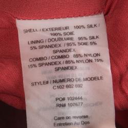 Alice + Olivia Red Draped Silk Bustier Dress XS