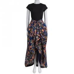 Pre Owned Alice + Olivia Multicolor High-low Skirt XS