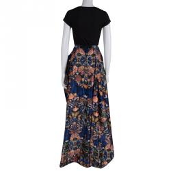 Pre Owned Alice + Olivia Multicolor High-low Skirt XS