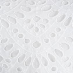 Pre Owned Alice + Olivia White Eyelet Lace Sleeveless Cropped Top S