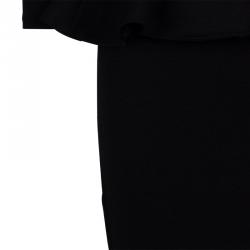 Pre Owned Alice + Olivia Amanda Black Long Sleeve Peplum Dress XS