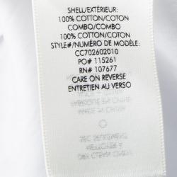 Pre Owned Alice + Oliva White Cotton Alyssa Off Shoulder Halter Top S