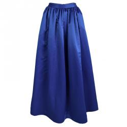 Alice + Olivia Cobalt Blue Tina Satin Maxi Skirt XS