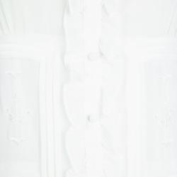 Pre Owned فستان ماكسي آليس باي تمبرلي أبيض أوف وايت مطرز بلا أكمام M