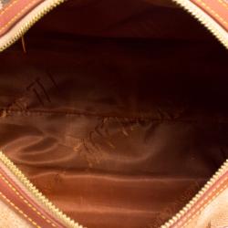 Alviero Martini 1A Classe Beige Geo Print Coated Canvas Satchel