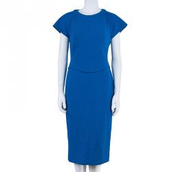 Antonio Berardi Cerulean Sheath Dress M
