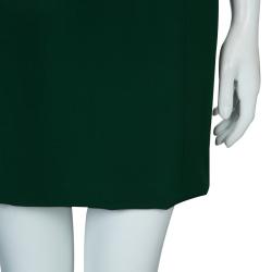 Antonio Berardi Dark Green Bodycon Sleeveless Dress M