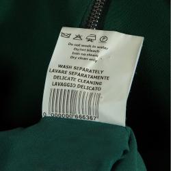 Antonio Berardi Dark Green Bodycon Sleeveless Dress M
