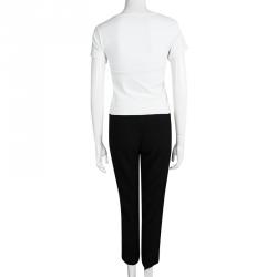 Antonio Berardi Black Wool High Waist Pants M