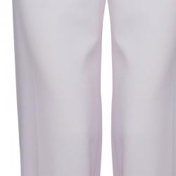 Pre Owned Armani Collezioni Beige Wide Leg Trousers L