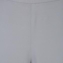 Pre Owned بنطلون أرماني كوليزوني رصاصي بأرجل عريضة M