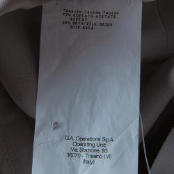 Pre Owned بنطلون أرماني كوليزوني رصاصي بأرجل عريضة M