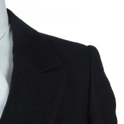 Pre Owned Armani Collezioni Black Notched Collar Blazer L