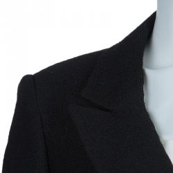 Pre Owned Armani Collezioni Black Notched Collar Blazer L