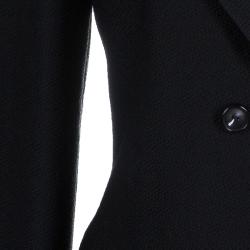 Pre Owned Armani Collezioni Black Notched Collar Blazer L