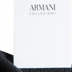 Pre Owned Armani Collezioni Black Notched Collar Blazer L