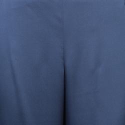 Pre Owned Armani Collezioni Charcoal Wide Leg Trousers M