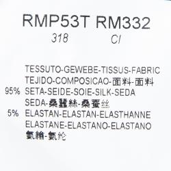 Pre Owned شورت أرماني كوليزيوني حرير وردي بطيات مزينة L