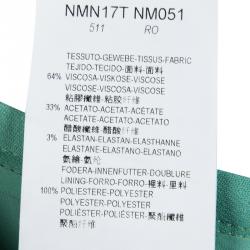Pre Owned Armani Collezioni Green Volant Mini Skirt S