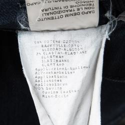 مملوكة مسبقًا Armani Collezioni Indigo Dark Wash Faded Effect Denim Boot Cut Jeans L