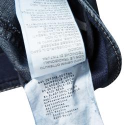 مملوكة مسبقًا Armani Collezioni Indigo Dark Wash Faded Effect Denim Boot Cut Jeans L