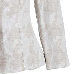 Pre Owned Armani Collezioni Beige White Jacket S