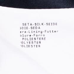 Pre Owned Armani Collezioni Black Sleeveless Gathered Dress M