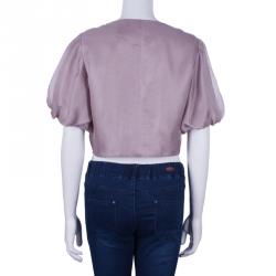 Pre Owned Armani Collezioni Grey Short Jacket M