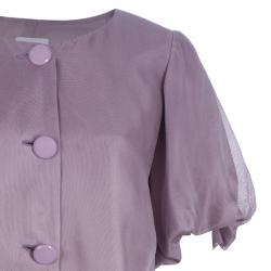 Pre Owned Armani Collezioni Grey Short Jacket M