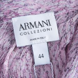 Pre Owned Armani Collezioni Floral Chiffon Top M