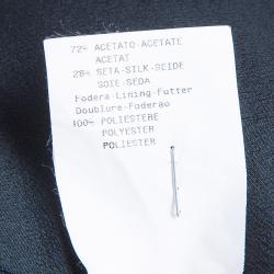 Pre Owned Armani Collezioni Black Rose Blazer S