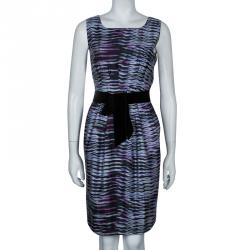 Pre Owned فستان أرماني كوليزوني بفيونكة متعدد الألوان M