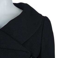 Pre Owned Armani Collezioni Black Striped Skirt Suit M