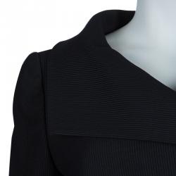 Pre Owned Armani Collezioni Black Striped Skirt Suit M