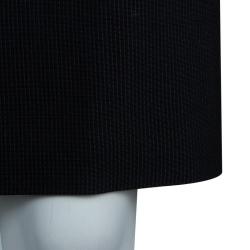 Pre Owned Armani Collezioni Black Striped Skirt Suit M