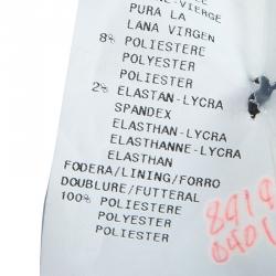 Pre Owned Armani Collezioni Black Striped Skirt Suit M