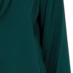 مملوكة مسبقًا بلوزة أرماني كوليزوني تصميم البليزر خضراء بأكمام طويلة مقاس L