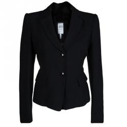 Armani Collezioni Black Wool Pant Suit M