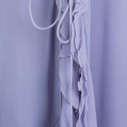 مملوكة مسبقًا Armani Collezioni Lilac Wrap Dress M