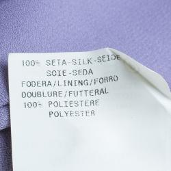 مملوكة مسبقًا Armani Collezioni Lilac Wrap Dress M