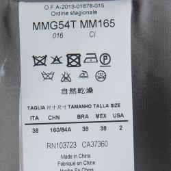 مملوكة مسبقًا جاكيت أرماني كوليزيوني رصاصي منقوش S